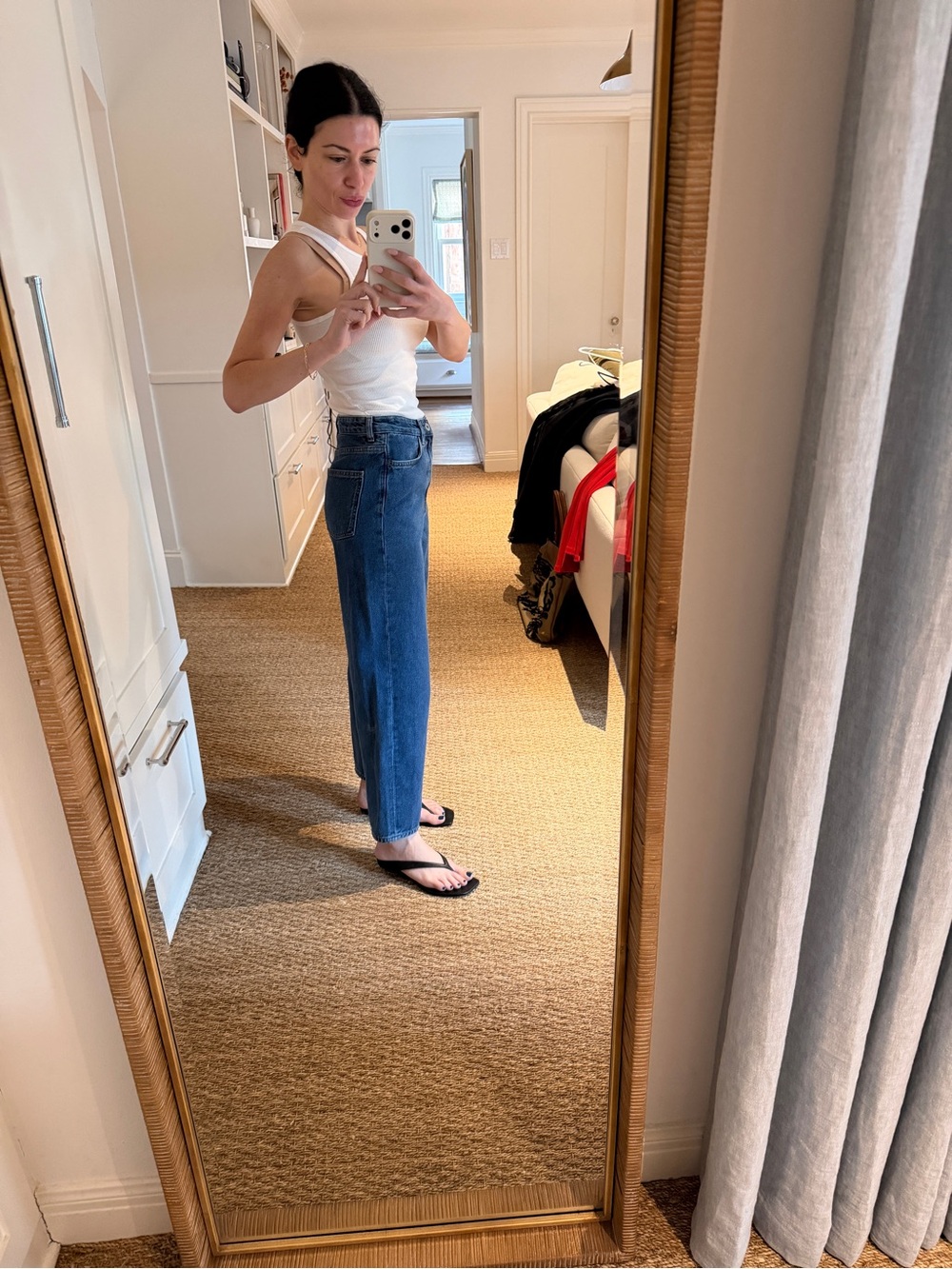 COS Tapered Leg High Rise Ankle Length Blue Jeans 25 - Picture 14 of 14